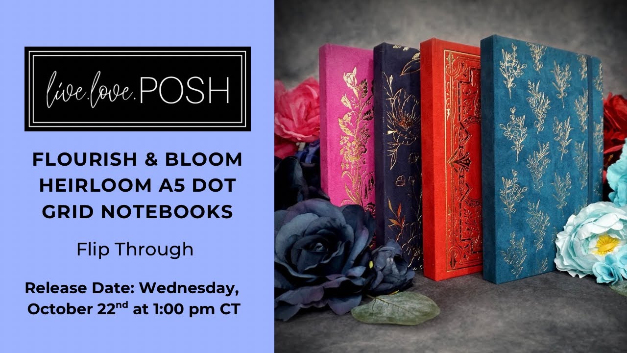 FLOURISH & BLOOM HEIRLOOM A5 DOT GRID NOTEBOOKS