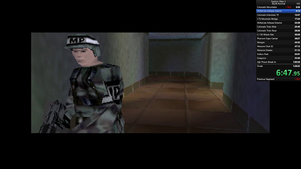 Syphon Filter 2 any% 1:24:45.30