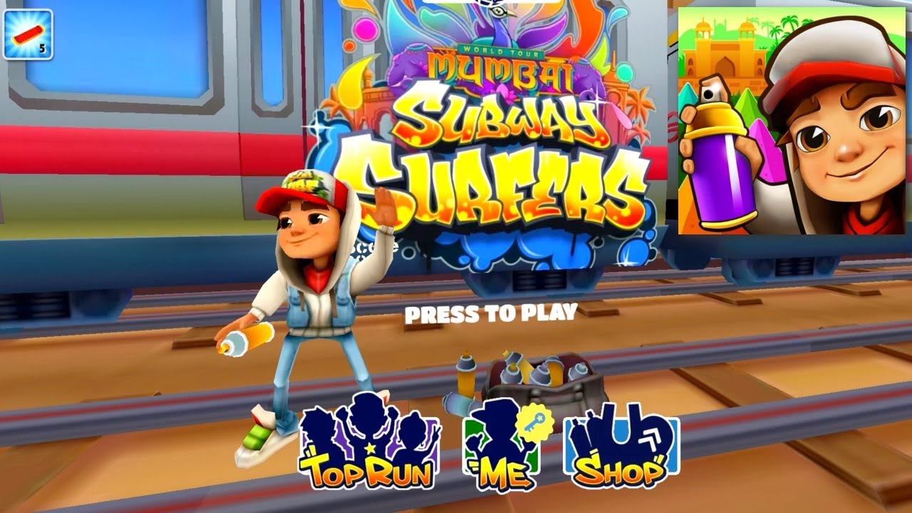 Subway Surfers India Mumbai Jake Fullscreen Gameplay HD - Episode 124