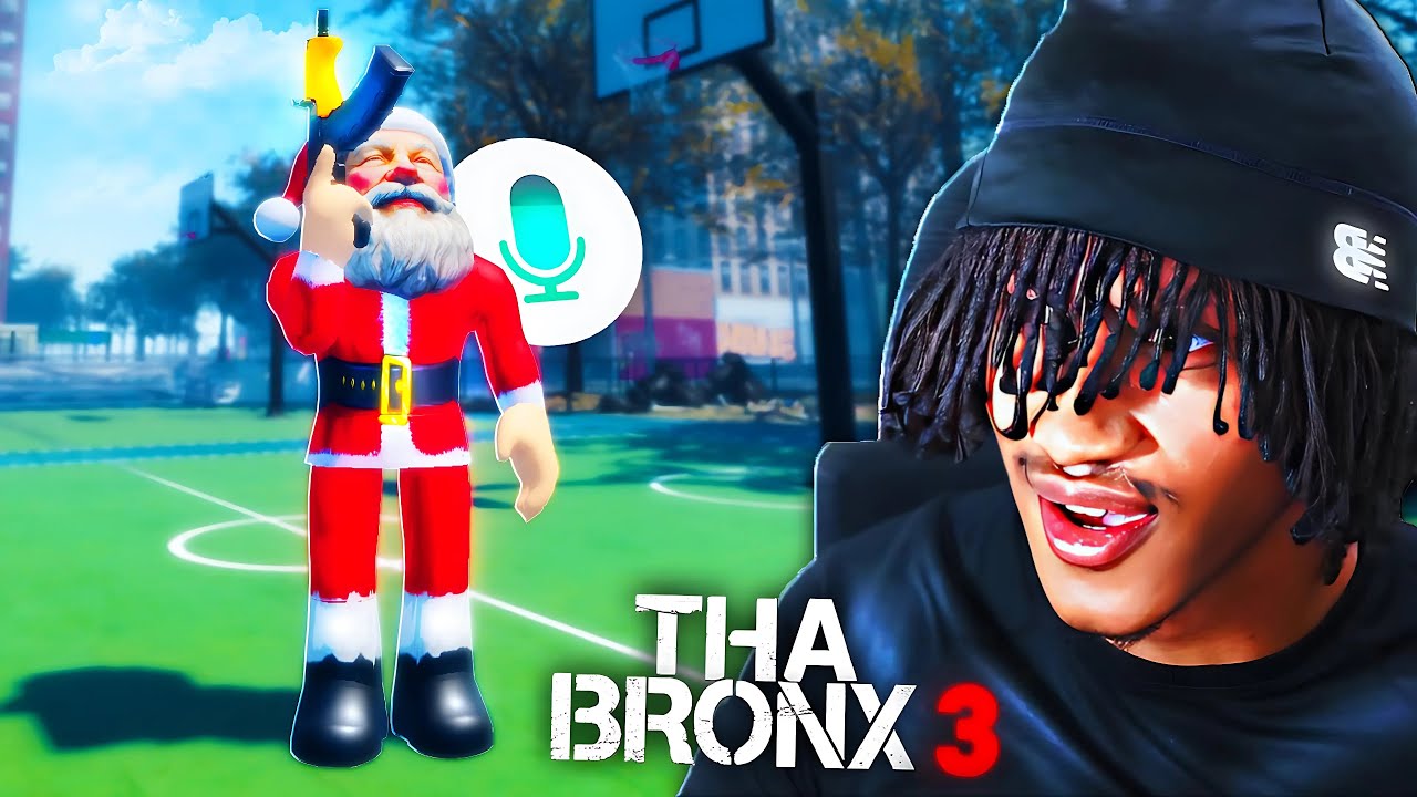 Я стал Сантой в Roblox Tha Bronx 3...