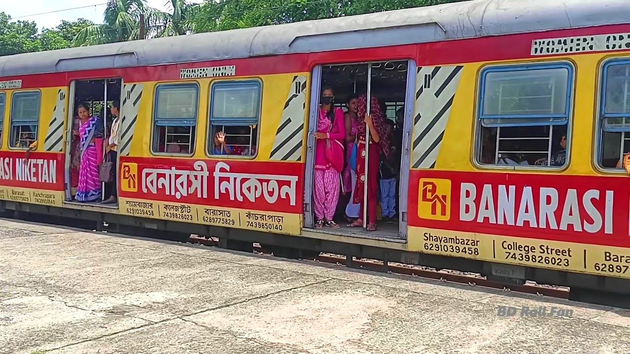 Overloaded Katwa-Howrah Local Train