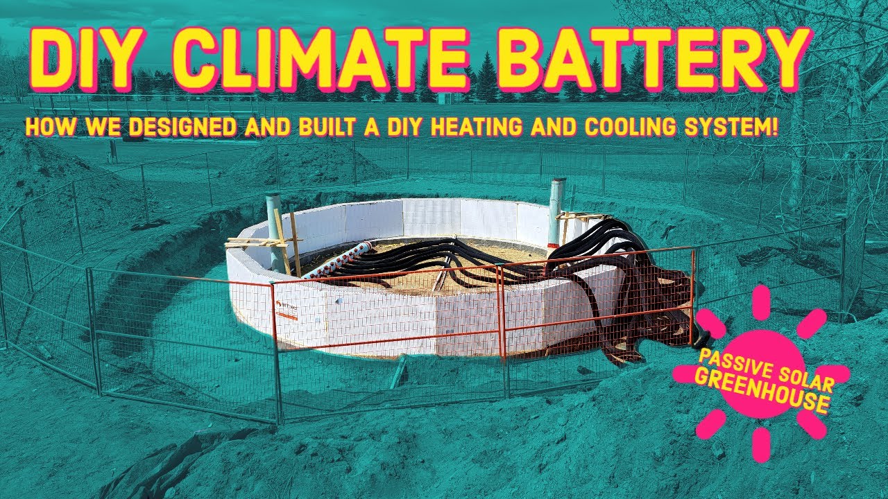 DIY CLIMATE BATTERY! Our OFFGRID heating and cooling solution!