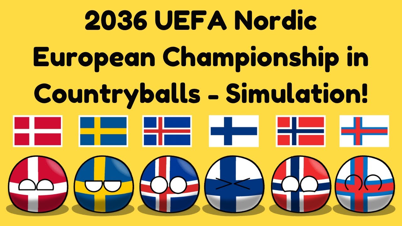 Чемпионат Европы по футболу 2036 года в Countryballs!