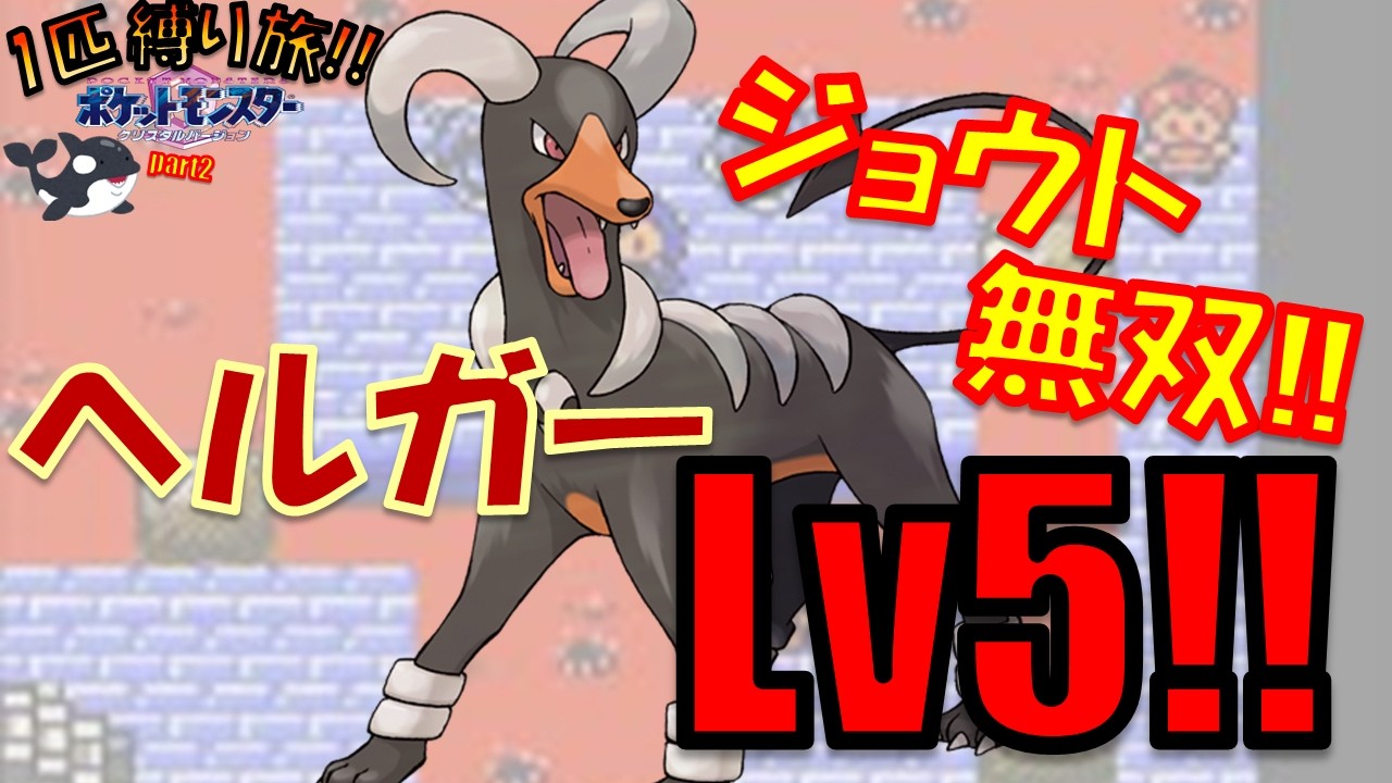 【無双】Lv5の最終進化ヘルガーから旅してジョウト地方を蹂躙する!!