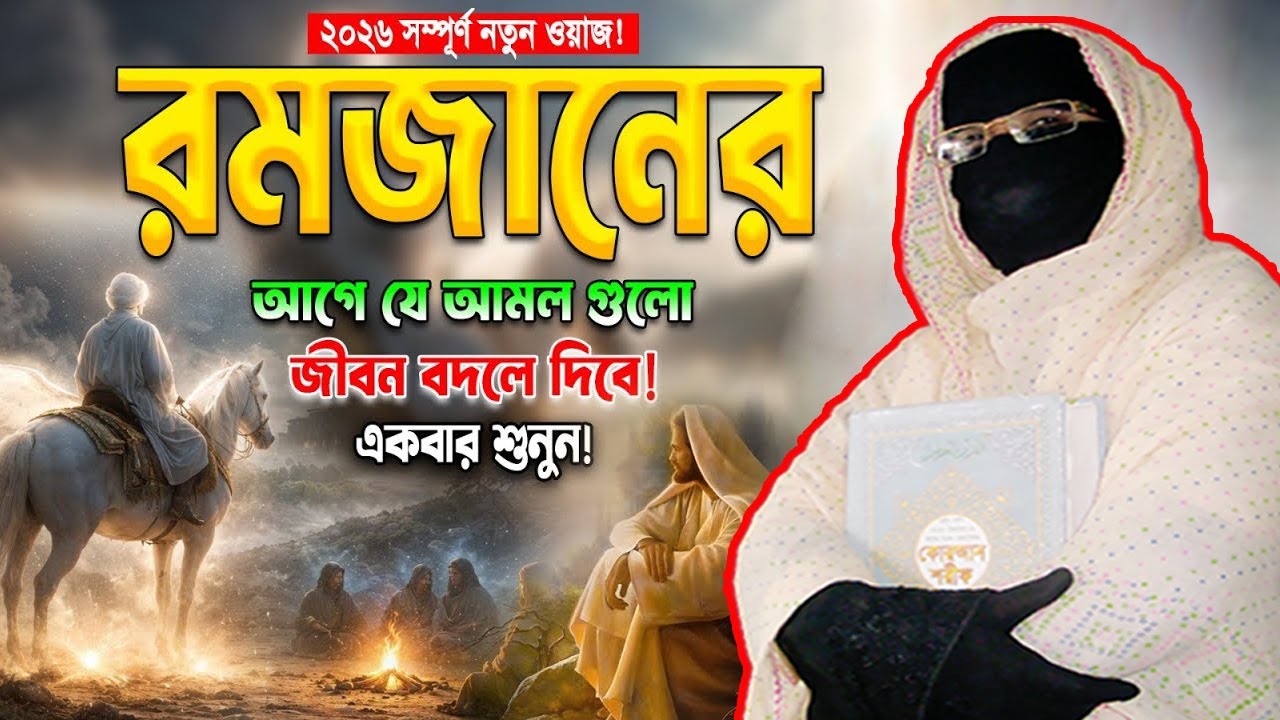 রমজানের আগে যে আমল গুলো জীবন বদলে দিবে | নারী বক্তা সকিনা বেগম | mohila waz nari bokta waz 2026