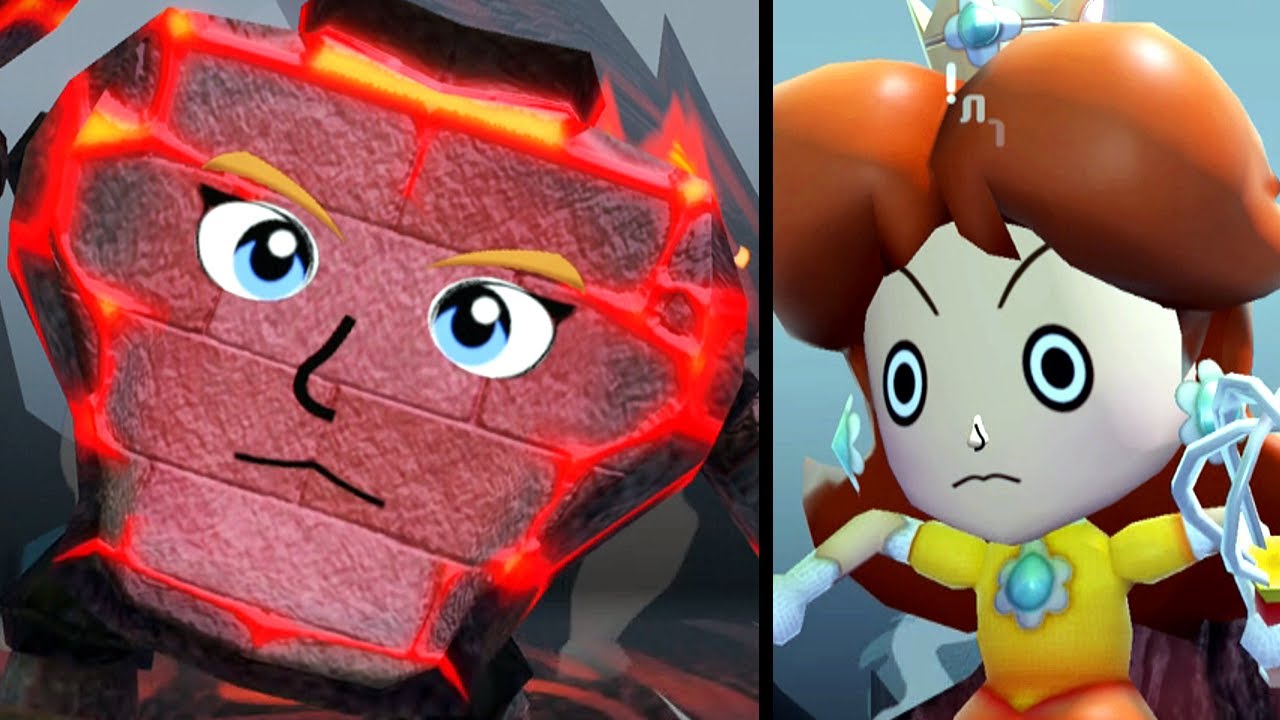 Super Mario Miitopia - Saving Link (Burning Golem Boss Battle) (Switch)