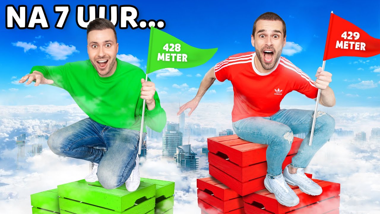 Wie Het Hoogst Kan Bouwen Wint! *Challenge*