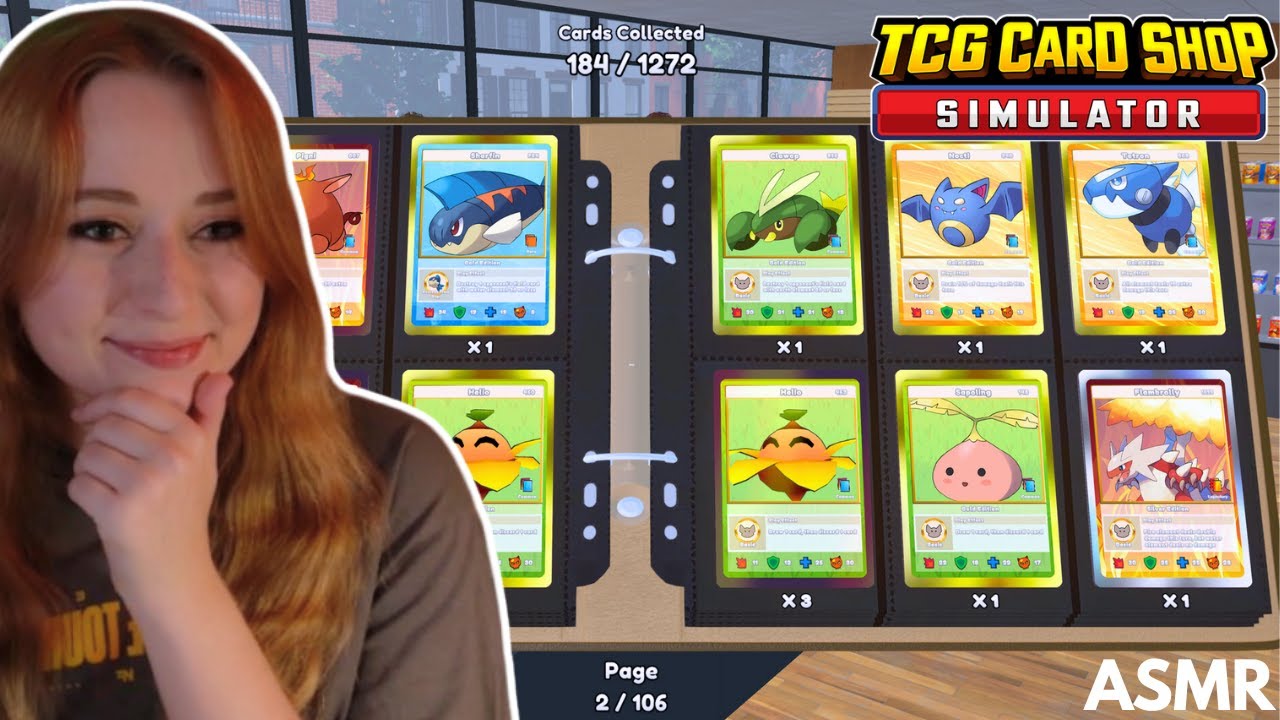 ASMR First Time Playing TCG Card Shop Simulator🎴😍