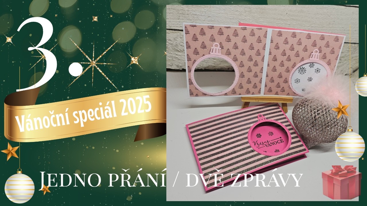 Vánoční speciál 2025 🎄 | Jedno přání – dvě skrytá poselství 💌 (Pop-up přání krok za krokem)