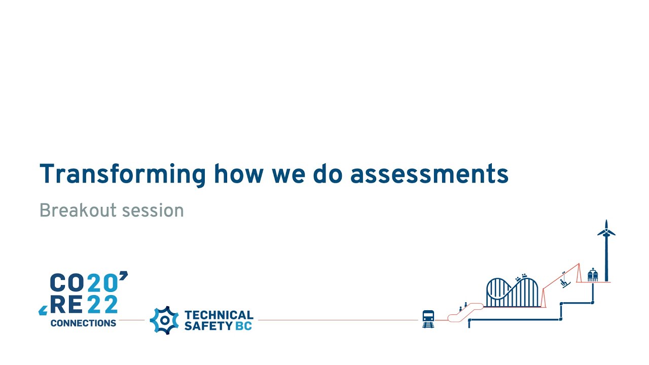 Core Connections 2022 breakout session: Transforming how we do assessments | Technical Safety BC