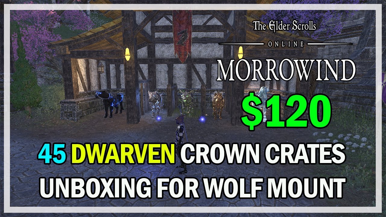 Opening 45 Dwarven Crown Crates ($120) Unboxing - The Elder Scrolls Online