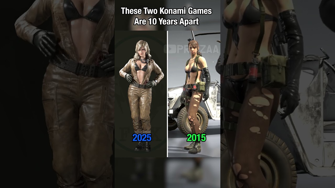 These two Konami games are 10 years apart #metalgearsolid #mgs3 #metalgearsoliddelta