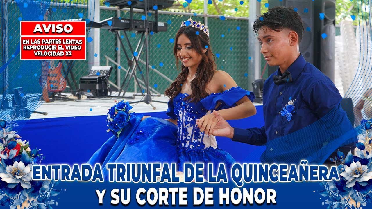 Se llego el momento: Entrada triunfal de Angy con su corte de honor. Llego el hijo de Miguel.