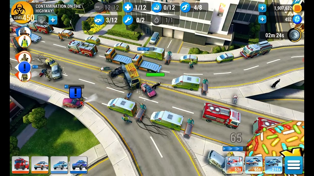 Emergency HQ, Hero Level 296, Contamination on the highway
