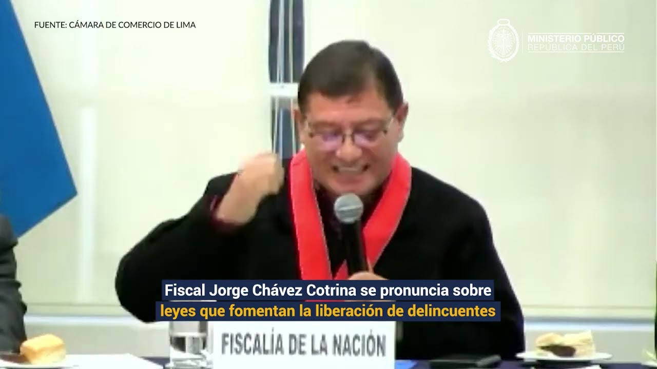 🗣️ Jorge Chávez Cotrina se pronuncia sobre leyes que fomentan la liberación de delincuentes