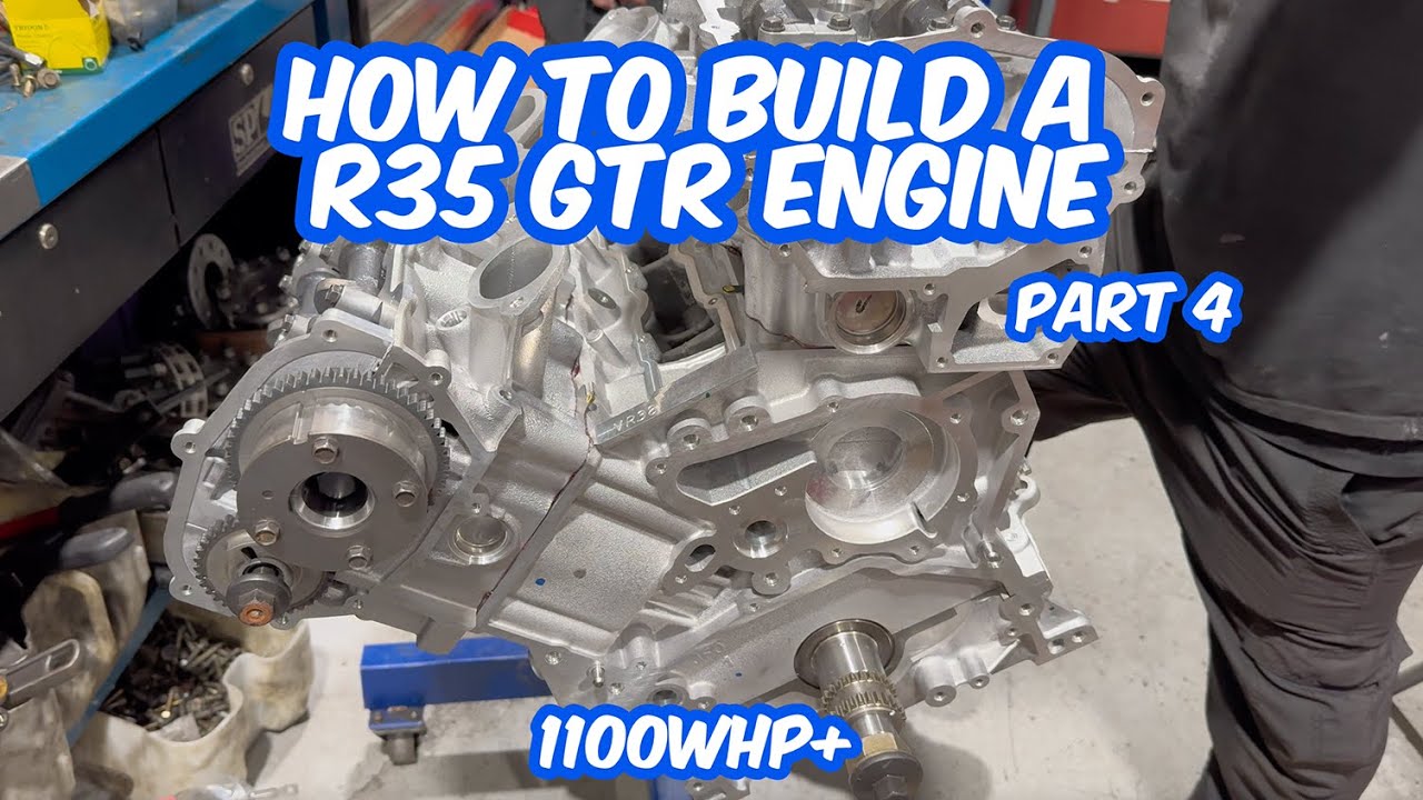 Nissan GTR Engine Assembly Part 4 - R35 VR38DETT - 1100whp-1200whp engine build