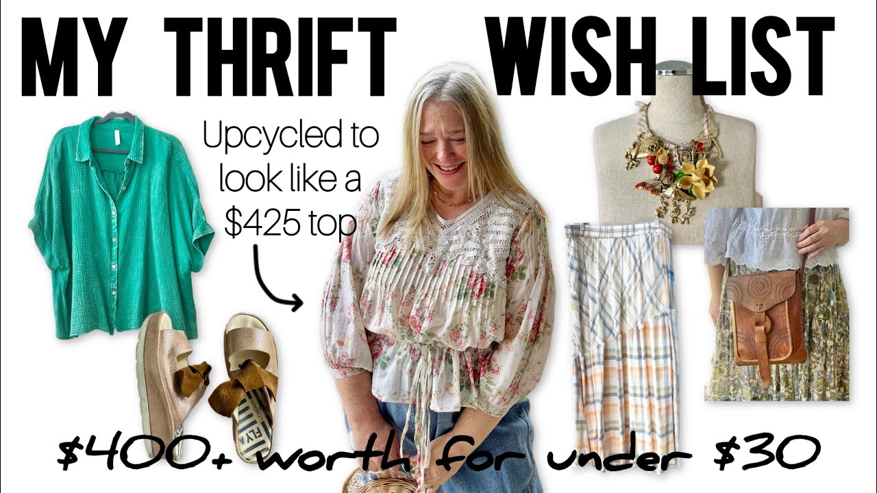 Thrift With Me for My Wish List + Upcycle 