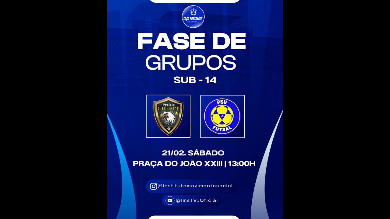 𝐏𝐑𝐎𝐉𝐄𝐓𝐎 𝐆𝐈𝐋𝐄𝐀𝐃𝐄🆚𝐏𝐒𝐕 𝐅𝐔𝐓𝐒𝐀𝐋(𝐓𝐀𝐂̧𝐀 𝐅𝐎𝐑𝐓𝐀𝐋𝐄𝐙𝐀 𝟑°𝐄𝐃𝐈𝐂𝐀𝐎-𝐒𝐔𝐁𝟏𝟒)