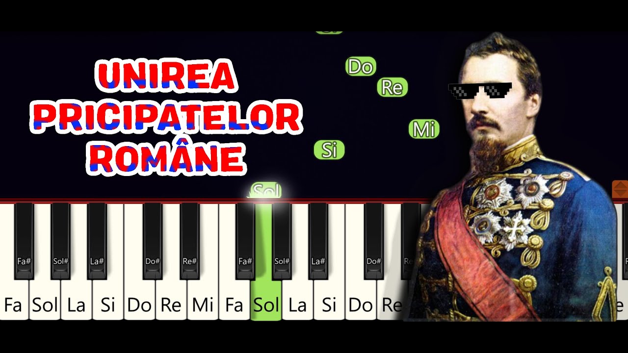 HORA UNIRII 24 IANUARIE - Tutorial Pian INCEPATORI