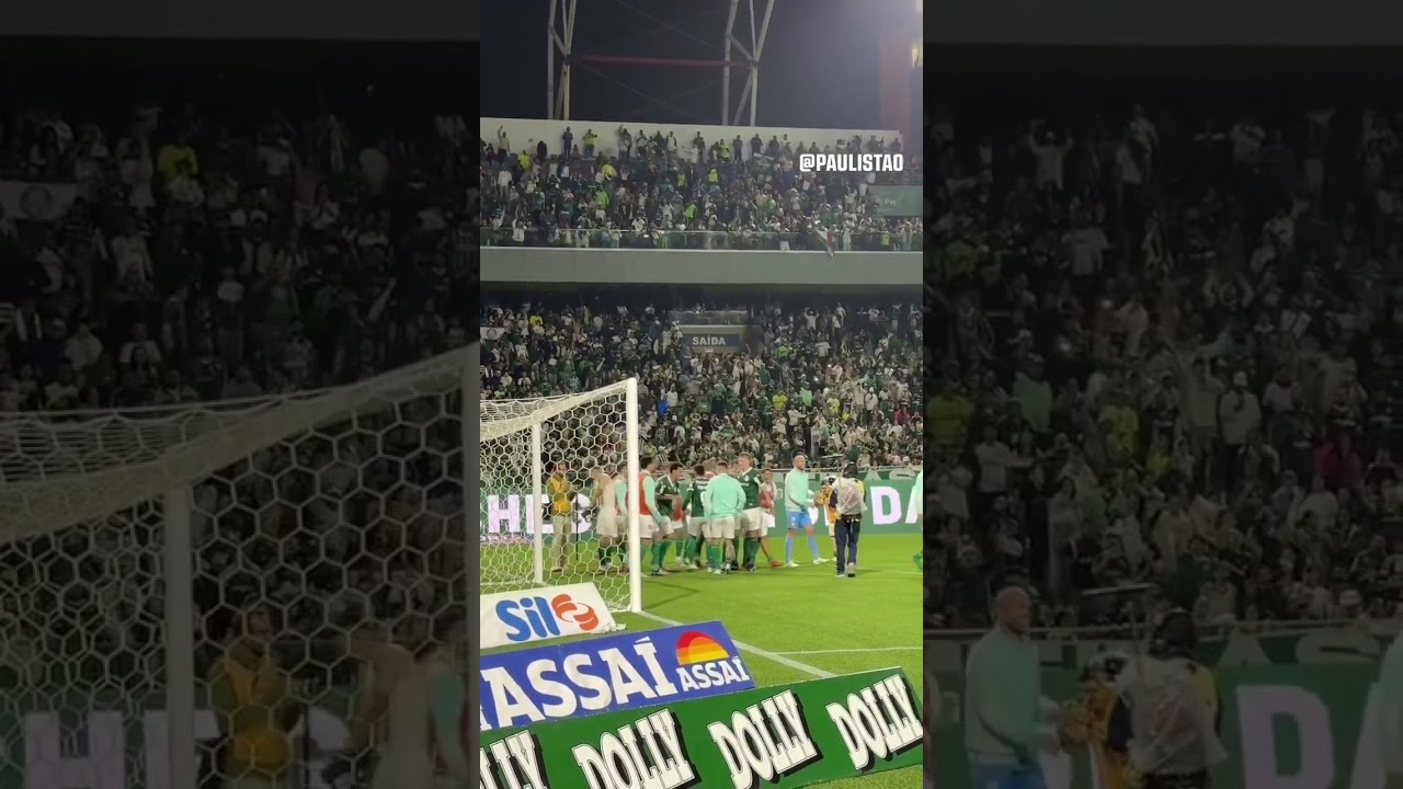 MUITA FESTA! 🟢⚪️ O Palmeiras comemorou muito a vit&oacute;ria no Choque-Rei!