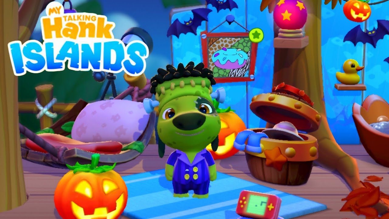 Trick or Treat! My Talking Hank Islands Halloween Update Gameplay