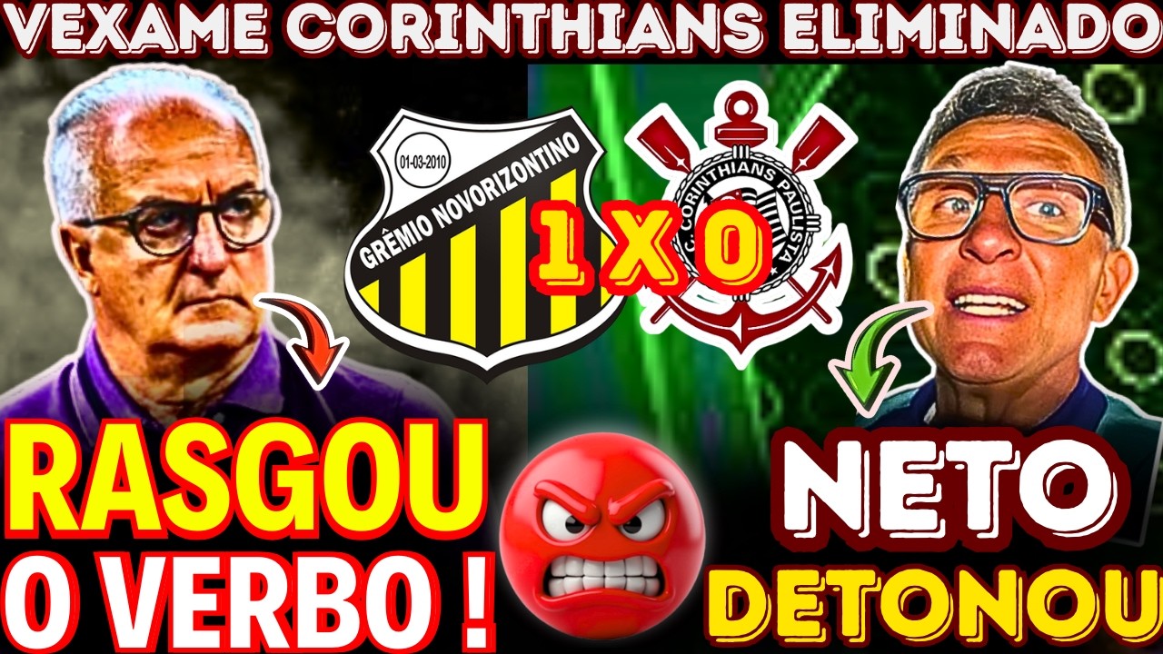 😡 CORINTHIANS ELIMINADO❗NETO E DORIVAL DISPARAM APÓS DERROTA NO PAULISTÃO❗
