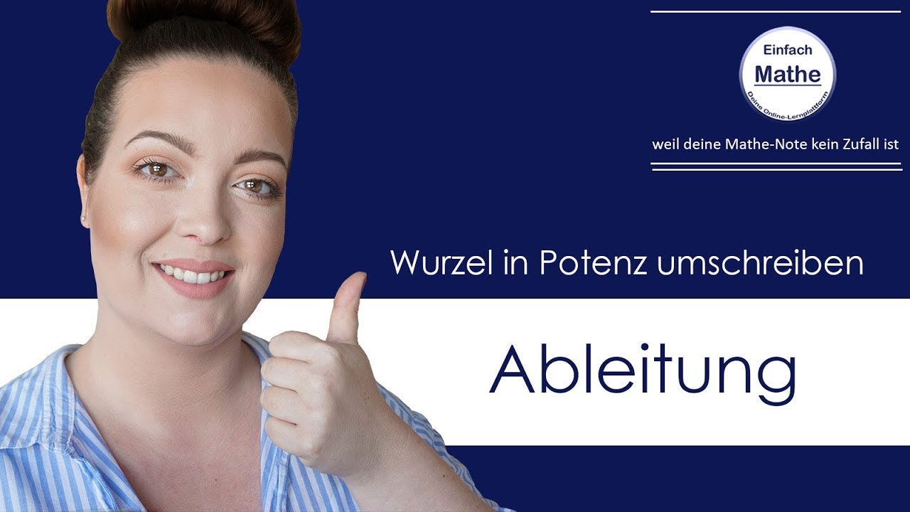 Wurzel in Potenz umschreiben | einfach erklärt by einfach mathe!