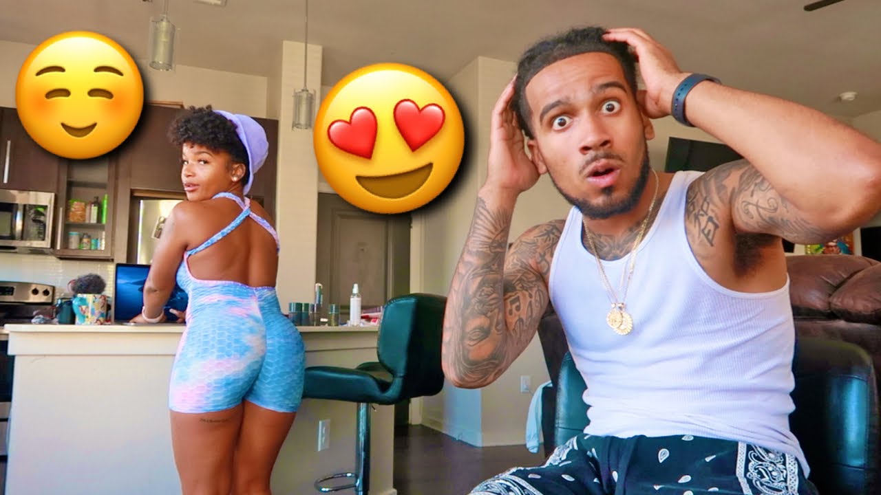 SEEING HOW MANY TIMES MY BOYFRIEND WILL CHECK ME OUT WHILE WEARING TIK TOKS FAMOUS LEGGINGS!
