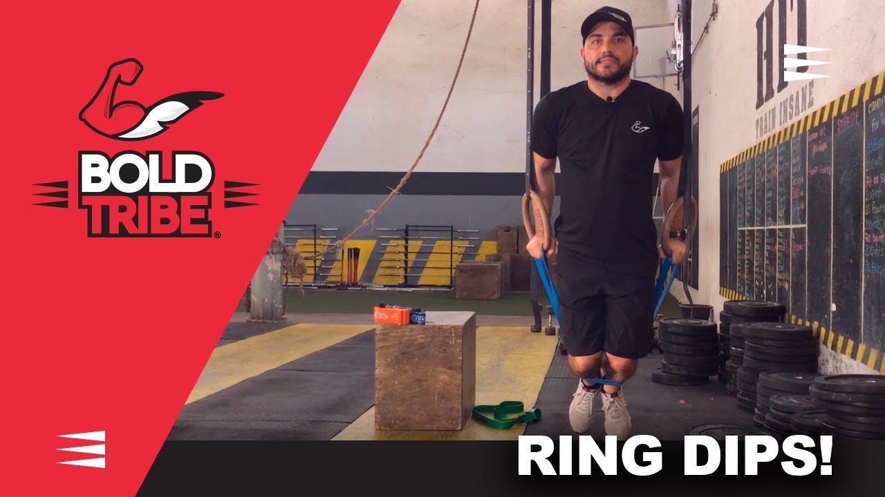 🔴 FONDOS en ANILLAS Con LIGAS ELÁSTICAS 🔥 [RING DIPS] 🔥
