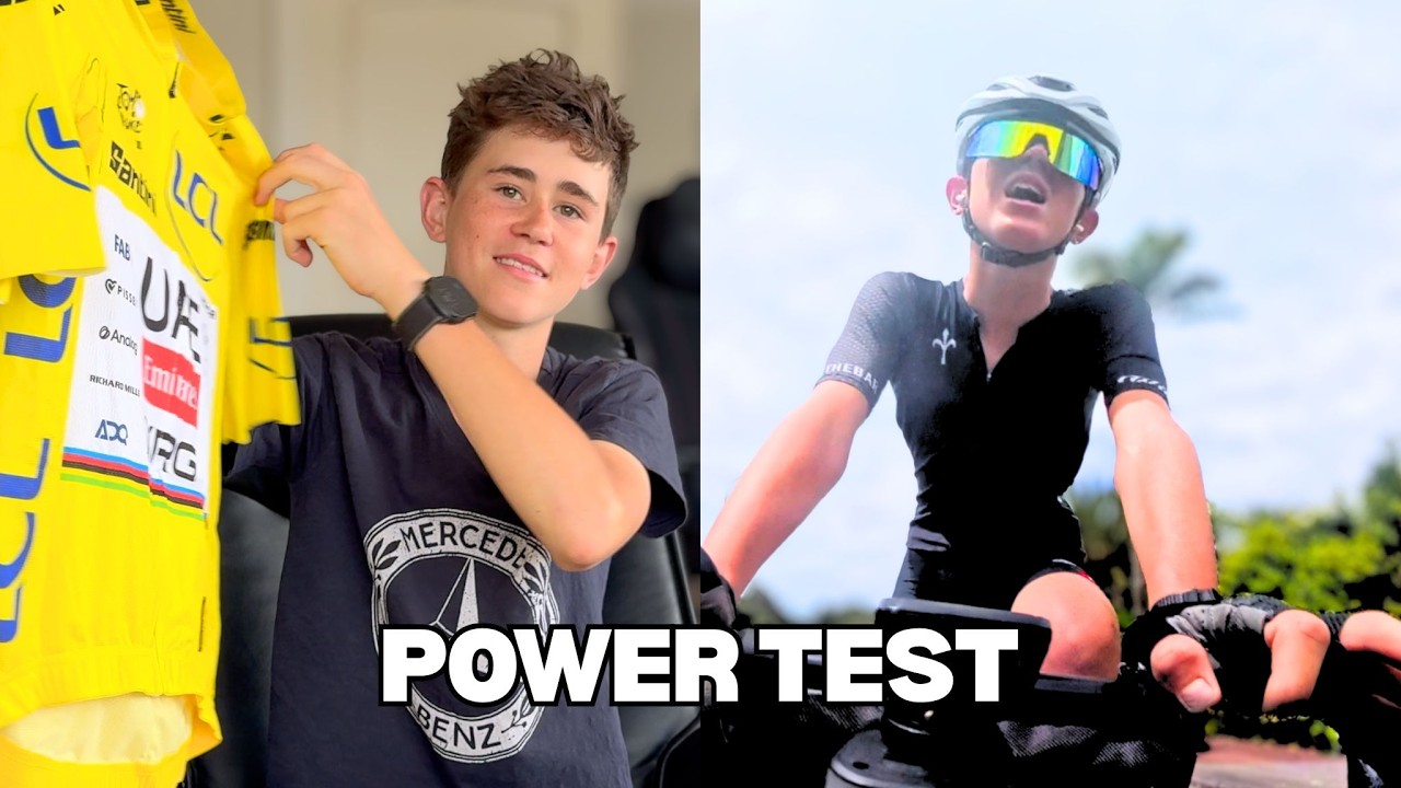 Signed Yellow Jersey… Then the Power Test