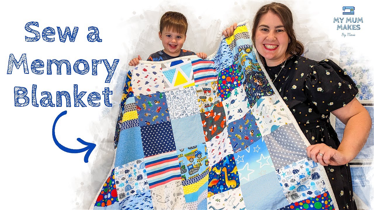 SEW A MEMORY BLANKET | Beginner Friendly Toddler Quilt Tutorial
