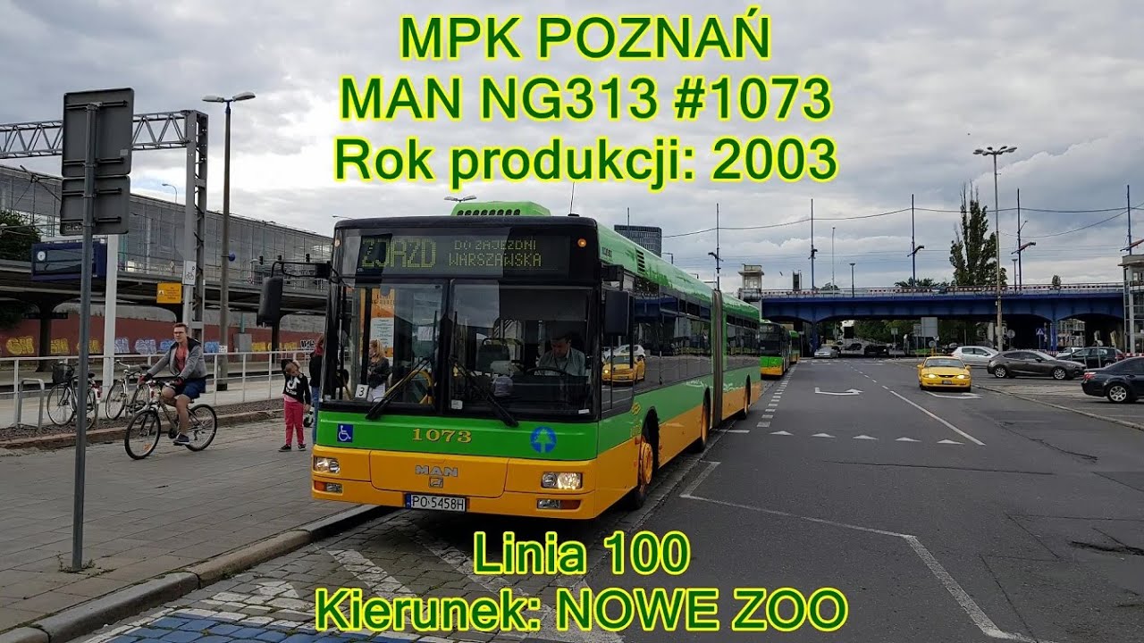 MPK Poznań -  Linia 100, MAN NG313 #1073