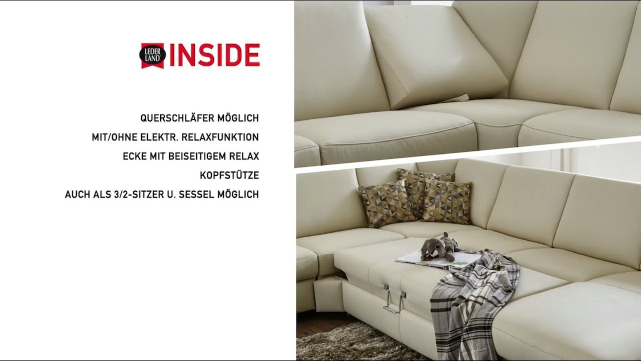 Wohnlandschaft mit Schlaffunktion - Modell 
