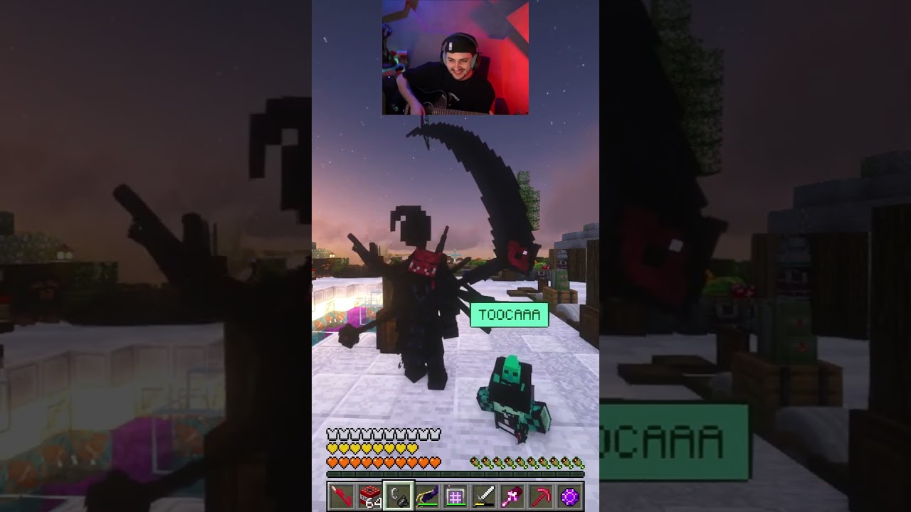 AT&Eacute; A MAM&Atilde;E KKKKKKKKKKJ  #minecraft #arkanis #gabepeixe