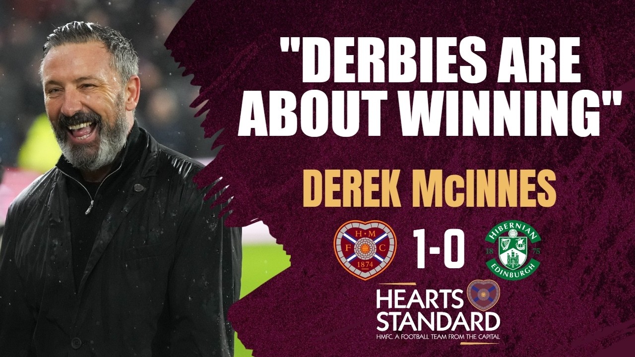 DEREK MCINNES | Why he didn't care about quality, praise for Milne and Magnusson | Hearts 1-0 Hibs