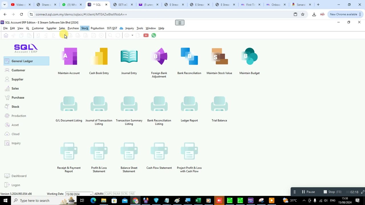 DEMO E INVOICING SQL ACCOUNTING UNTUK E INVOICE DAN CONSOLE