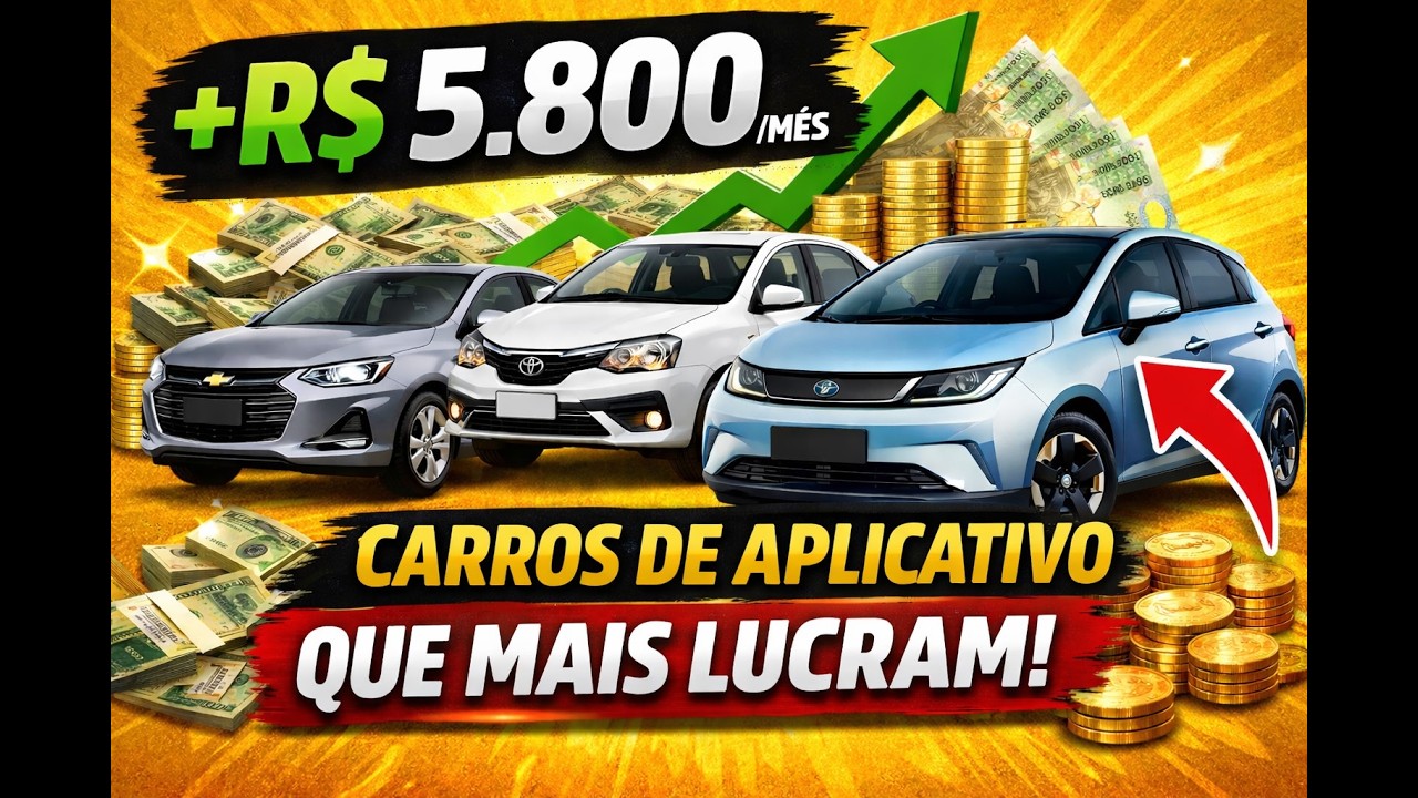 5 Carros Que Mais Dão Lucro no Uber em 2026 (Motoristas Estão Faturando MUITO)