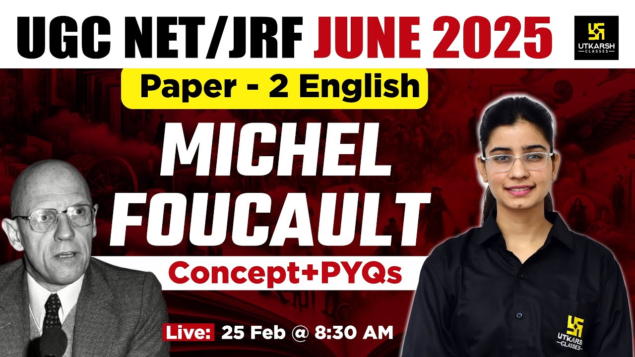 MICHEL FOUCAULT ( Concept + PYQs ) | By Prerna Ma'am | Utkarsh UGC NET JRF