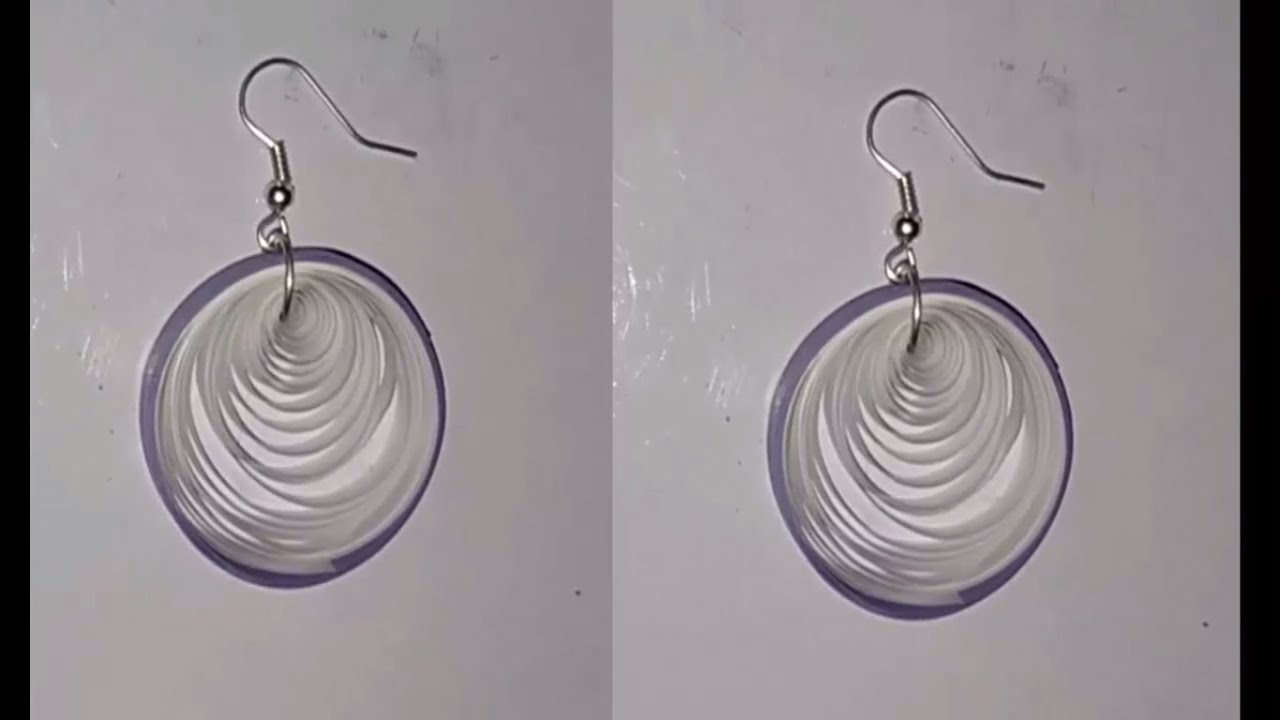 quilling papers earring - new simple design paper earrings models