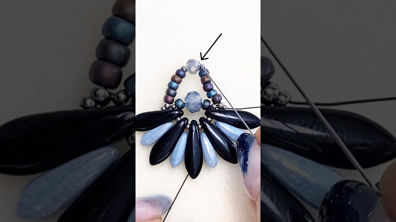 🪡tutorial #beadedearrings #beadedjewelry #beads #beadingtutorial #beadsmaking #diy #howto #tutorial