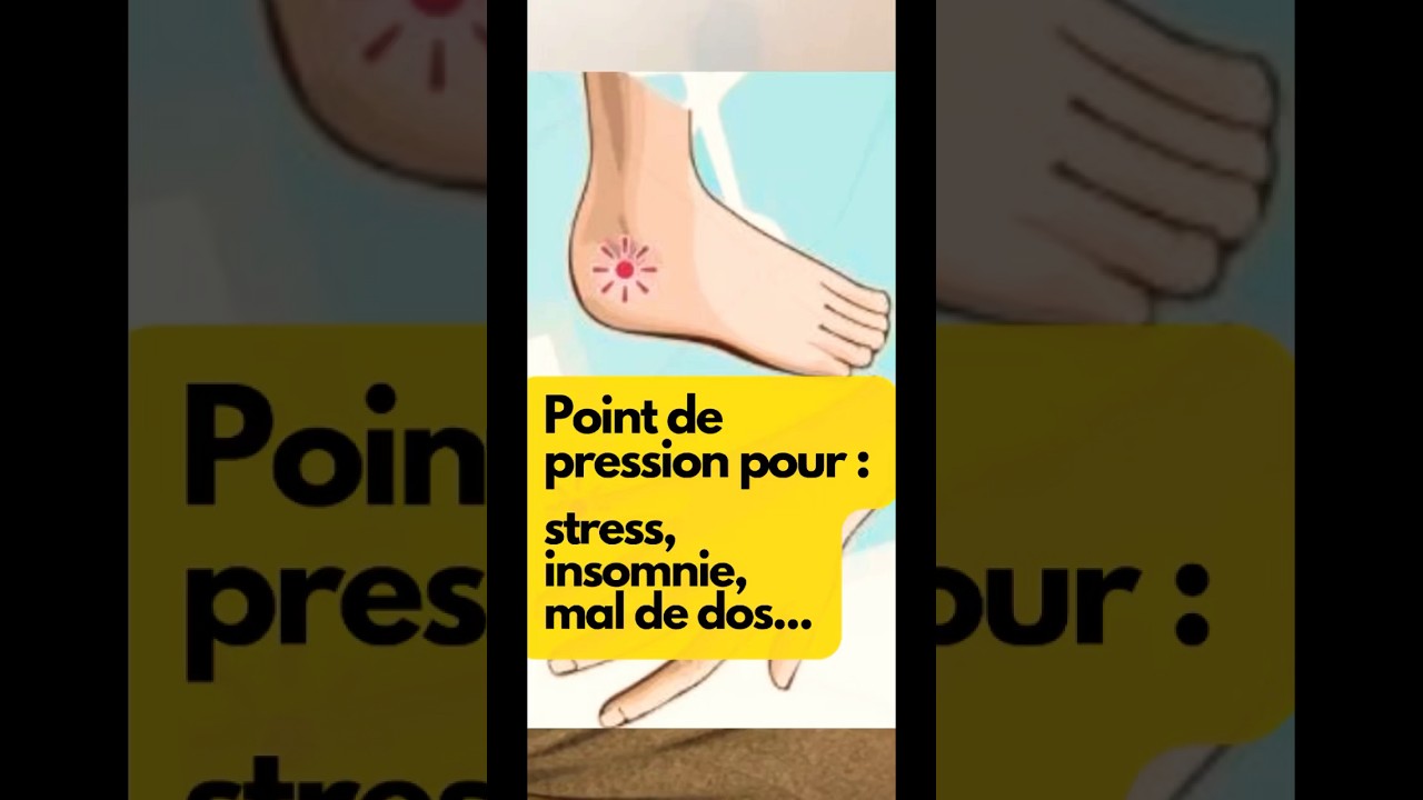 PRESSEZ CE POINT POUR STRESS, INSOMNIE, MAL DE DOS&hellip;