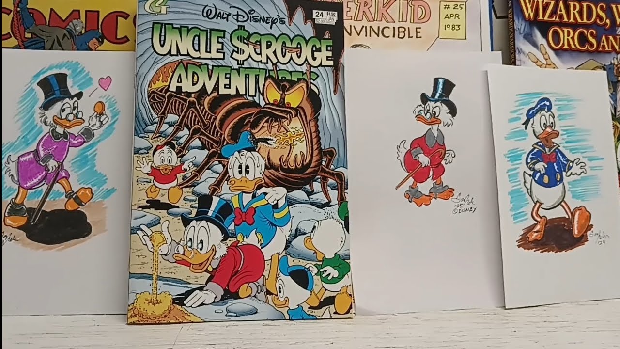 EP 1092 Uncle Scrooge Adventures #24 Gladstone  Don Rosa Cover, Vicar  and Carl Barks Interior Art.