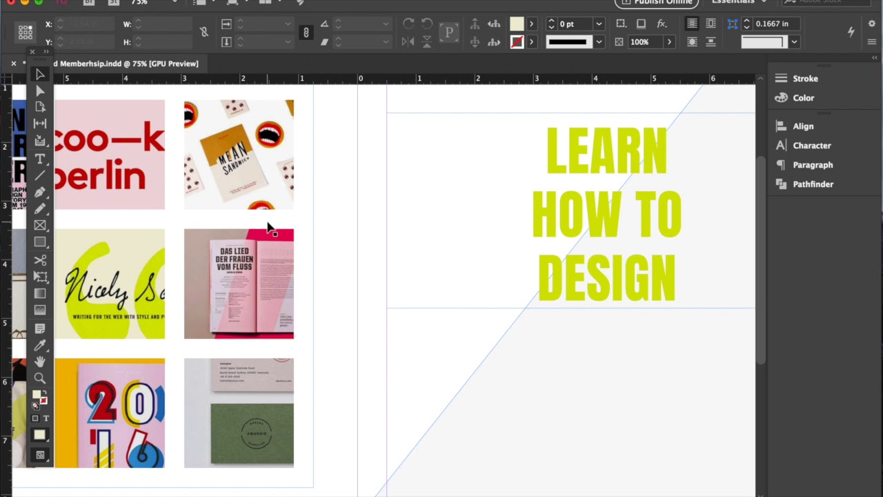 Designing A Promo Flyer in Adobe InDesign // Tutorial by Allie Lehman of The Wonder Jam