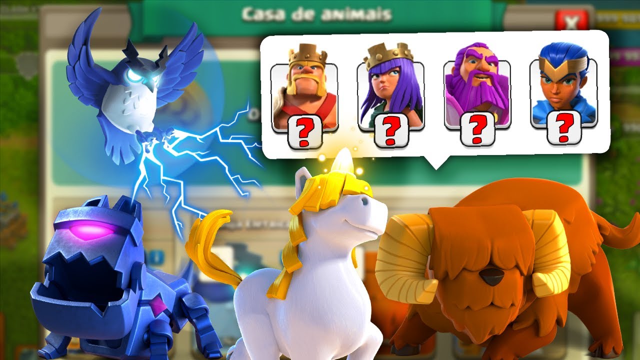 [NOVOS ANIMAIS DE ESTIMAÇÃO] QUAL PET USAR COM CADA HERÓI DO CLASH OF CLANS