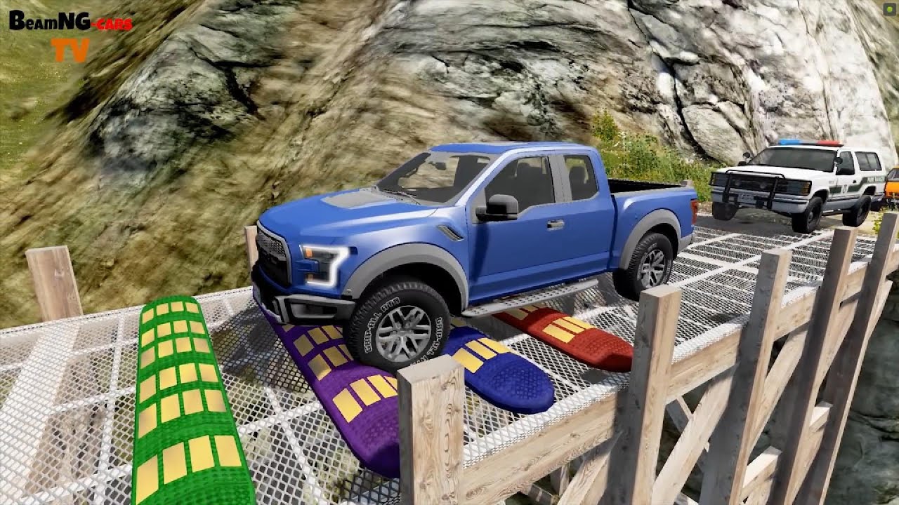 Cars vs Speed Bumps compilation #374- BeamNG.drive | BeamNG-Cars TV live 19