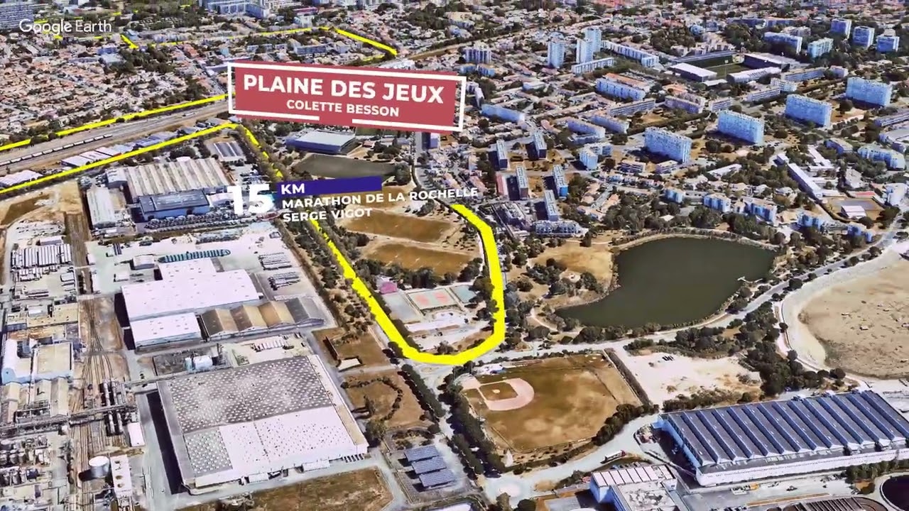 Plan du parcours - Marathon de la Rochelle Serge Vigot