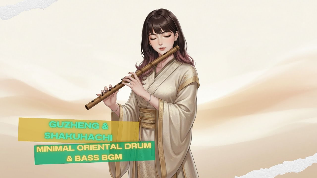 Guzheng & Shakuhachi | Minimal Oriental Drum & Bass BGM | Oriental Muse Girl