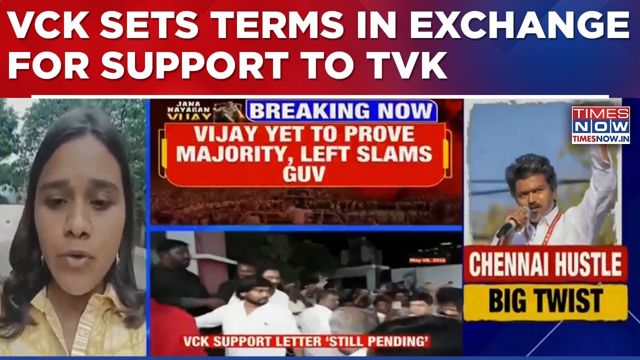 Vijay Stuck At 116; VCK Demands Deputy CM Post, Cabinet Berth In Exchange For Support To TVK