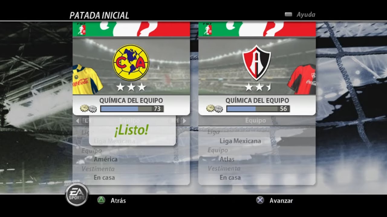 FIFA 06 (PS2) Gameplay | Club America vs Atlas