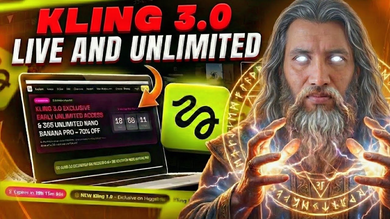 Unlimited Kling 3.0 Video Generation on Higgsfield |Kling 3.0 Live and unlimited #higgsfield